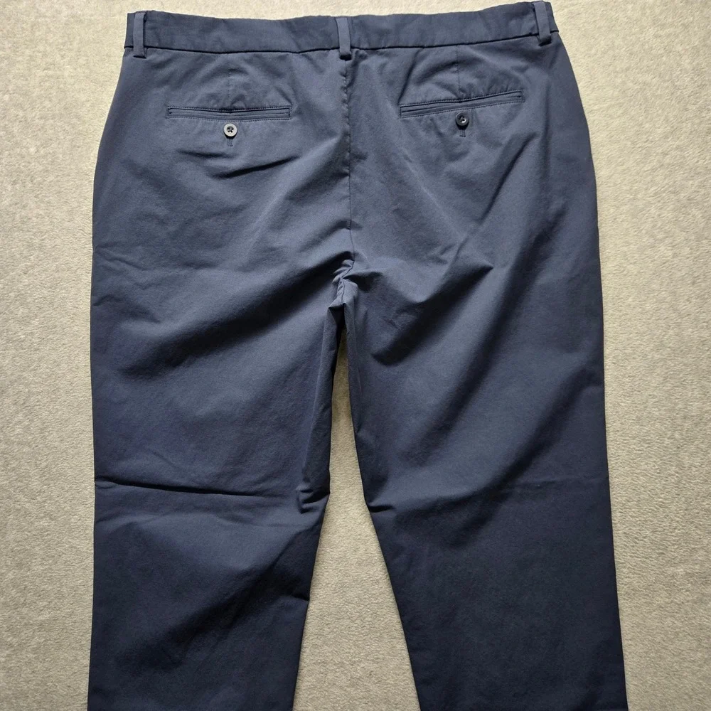 Vineyard Vines OTG On-The-Go Pants Mens 38x30 Navy Blue Performance Chino - Picture 5 of 8
